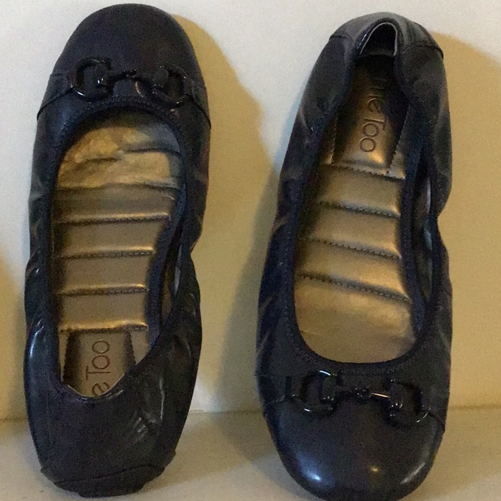 Navy Blue Ballet Flats
